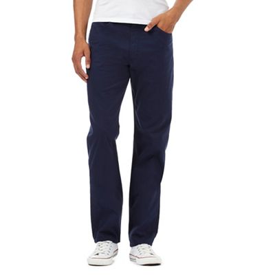Lee Big and tall navy cord trousers